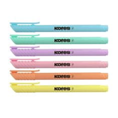Kores Svetlomer, komplet 6 pastelnih barv, tanek