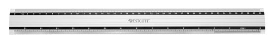 Westcott Aluminijasto ravnilo, 40 cm