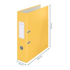 Leitz Cosy 180°, arhivska mapica z vzvodom - A4, 8 cm, rumena