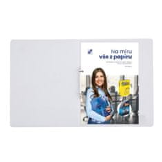 Karton P+P Vezivo z dvema obročkoma Opaline - A4, 2 cm, prozorno
