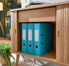 Leitz Cosy 180°, arhivska mapica z vzvodom - A4, 8 cm, modra