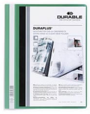 Durable Plastični spenjalnik Trajen - A4, z žepom, zelen, 1 kos