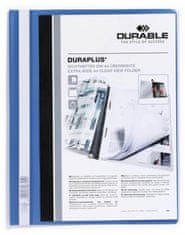 Durable Plastični spenjalnik Trajen - A4, z žepom, modra barva, 1 kos
