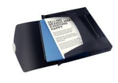 Esselte VIVIDA škatla za dokumente z elastičnim trakom - A4, črna