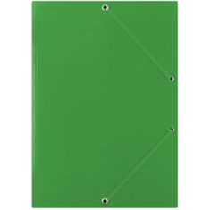 Donau Kartonske mape z zavihki in gumico - A4, zelene barve