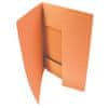 Papirnate mape z zavihki Office - A4, oranžne barve, 50 kosov