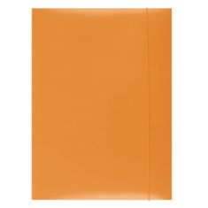 OFFICE products Pisarniški izdelki Papirnate mape z gumico, A4, oranžne barve