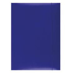 OFFICE products Pisarniški izdelki Papirnate mape z gumico, A4, modre barve