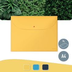 Leitz Cosy, A4, 3 kosi, rumena