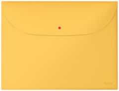 Leitz Cosy zložljiva torbica z gumbom - A4, 3 kosi, rumena