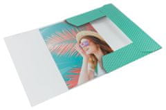 Esselte Deske z hlop. Colour'Breeze, A4, karton, zelena