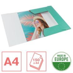 Esselte Deske z hlop. Colour'Breeze, A4, karton, zelena