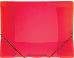 Karton P+P Karton P+P Opaline mape z zavihki in elastičnim trakom, A4, rdeče barve