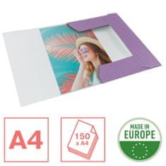 Esselte Deske z hlop. Colour'Breeze, A4, karton, sivka