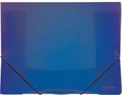 Karton P+P Karton P+P Opaline mape z zavihki in elastičnim trakom, A4, modra