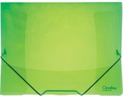 Karton P+P Karton P+P Opaline mape z zavihki in elastičnim trakom, A4, zelena