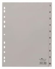 Durable Trajni plastični označevalnik - A4, siv, 1-10