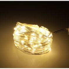 Aga LED dekorativna žica 5 m 50 LED topla bela