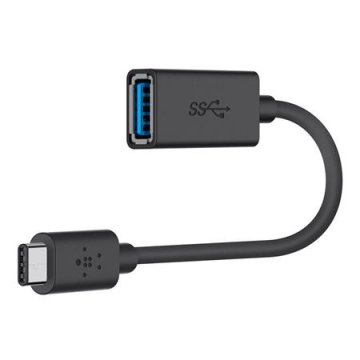 Belkin Belkinov adapter USB-C 3.0 na USB-A, 15 cm, črn