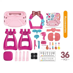 CAB Toys Baby Mix Otroška toaletna mizica s stolom roza