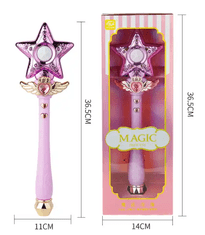 CAB Toys Rožnata čarobna palica z zvezdico Magic Princes