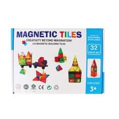 Magnetic Tiles Magnetni sestav za otroke set 32 kosov - Magnetic Tiles