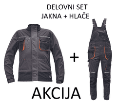 Mix zaščitna oprema EMERTON+ delovni set (jakna+hlače farmer), 46