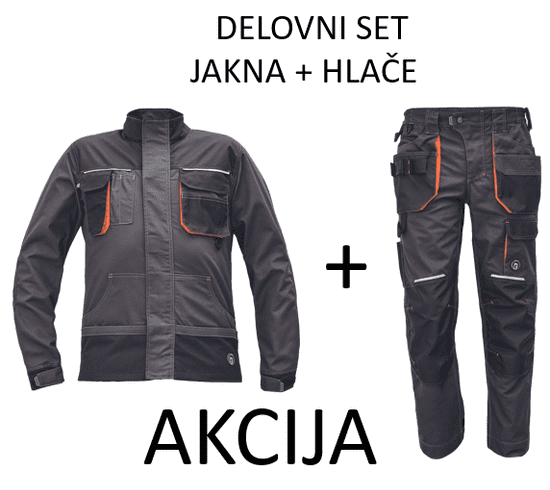 Mix zaščitna oprema EMERTON+ delovni set (jakna+hlače do pasu)