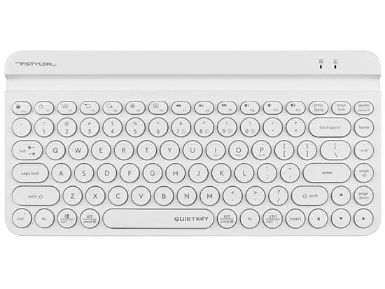 A4Tech klaviatura a4tech fstyler fbk30 white 2.4ghz+bt (tihi)