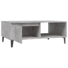 Vidaxl Klubska mizica betonsko siva 90x60x35 cm iverna plošča