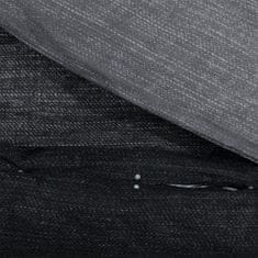 Vidaxl Posteljnina temno sivo 240x220 cm bombaž