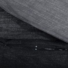 Vidaxl Posteljnina temno sivo 260x240 cm bombaž