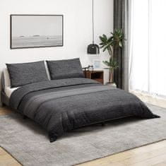 Vidaxl vidaXL Posteljnina, temno siva, 200x200 cm, bombaž