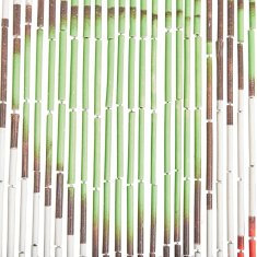 Vidaxl Zavesa za vrata iz bambusa 90x200 cm