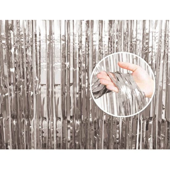 GoDan Obešalnik srebrn 90 x 240 cm -