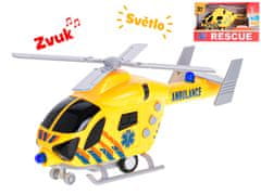 Helikoptersko reševalno vozilo 20 cm na vztrajniku s svetlobo in zvokom