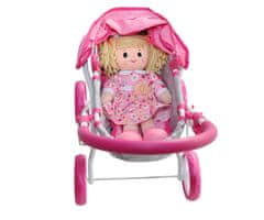 MILLY MALLY Dori Prestige Pink otroški voziček za lutke