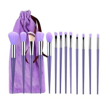 Netscroll 13-delni set čopičev za ličenje s torbico, BrushSet