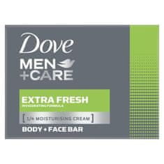 Dove Men + Care Extra Fresh Body + Face Bar poživljajoče in vlažilno trdo milo 90 g za moške