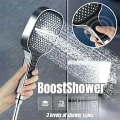 Netscroll Tuš ročka, kjer lahko med seboj kombinirate različne curke vode, BoostShower