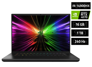 Razer Blade 16 gaming prenosnik, i9-14900HX, 16GB, SSD1TB, RTX4070, QHD+ 240Hz OLED, W11H (RZ09-0510SEN3-R3E1)