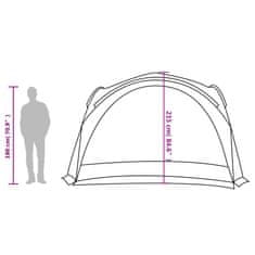 Vidaxl Vrtni šotor bel 360x360x215 cm 185T taft