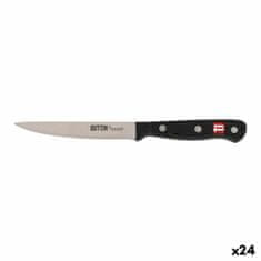 slomart nož za lupljenje zelenjave quttin črna srebrna 12 cm (24 kosov)