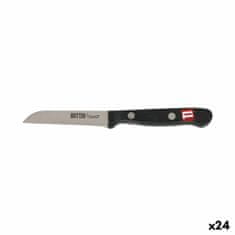 slomart nož za lupljenje quttin sybarite črna srebrna 8 cm (24 kosov)