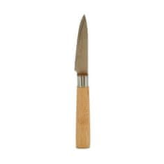 slomart nož za lupljenje srebrna rjava nerjaveče jeklo bambus 22 x 19,5 x 2 cm (12 kosov)