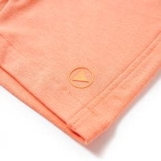 Vidaxl Otroške kratke hlače z vrvico neon oranžna 116