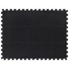 Vidaxl Gumijasta talna plošča črna 12 mm 90x120 cm