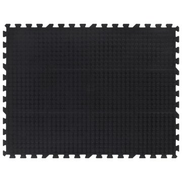 Vidaxl Gumijasta talna plošča črna 12 mm 90x120 cm