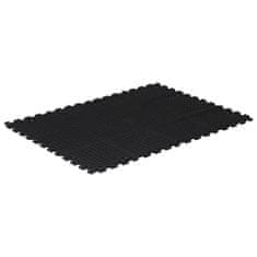 Vidaxl Gumijasta talna plošča črna 12 mm 90x120 cm