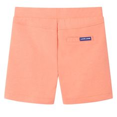 Greatstore Otroške kratke hlače z vrvico neon oranžna 128